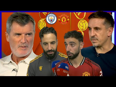 Man City thrash Man United 3-0 | Ruben Amorim vs Guardiola Interview Roy Keane Gary Neville Analysis