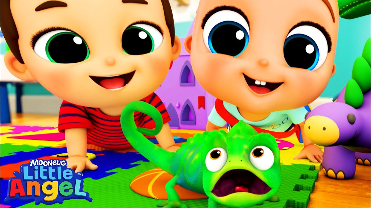 Chameleon Chaos: Baby John’s New Pet 🦎