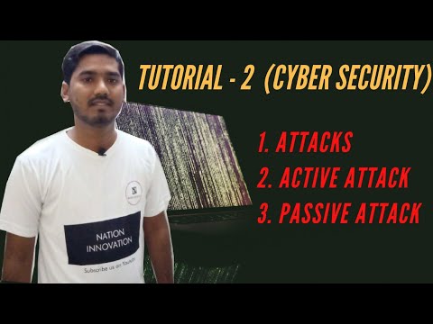 Tutorial-2 : Attack | Active Attack | Passive Attack | Cyber Security
