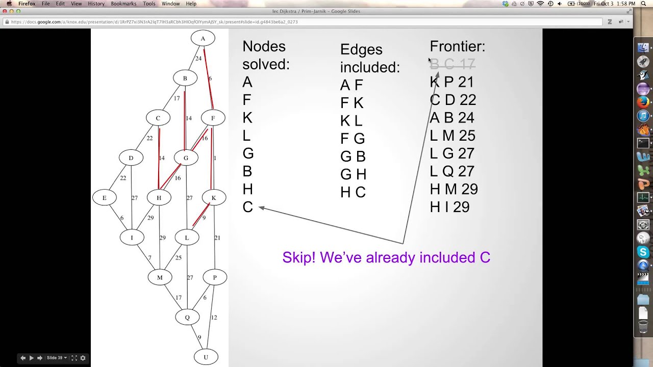 Prim-Jarnik Algorithm for Minimum Spanning Tree