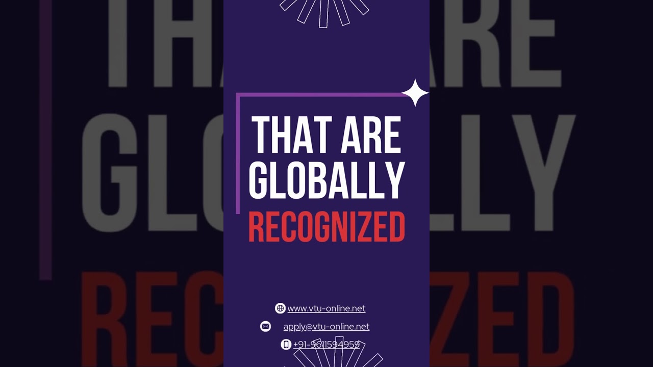 Globally Recognized Online Degree Programs Anywhere Anytime - VTU Online.