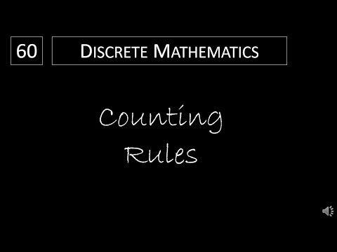 Discrete Math - 6.1.1 Counting Rules