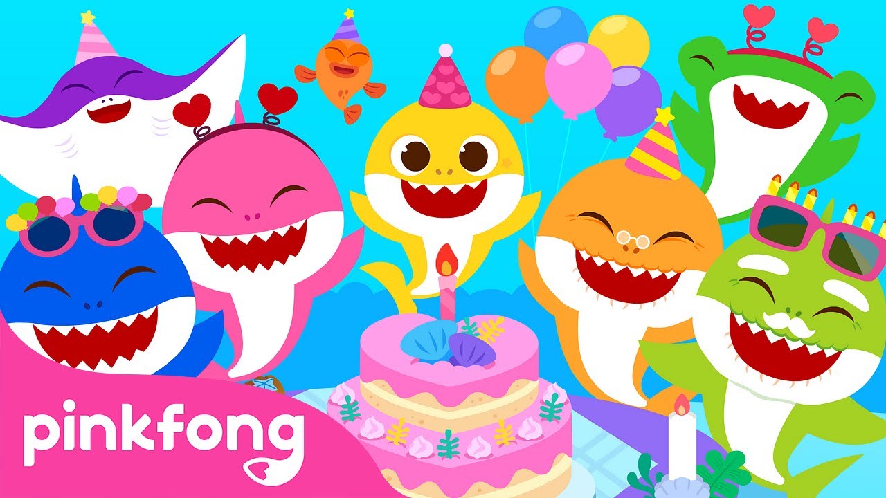 Baby Shark Happy Birthday Song 🎉 | Pinkfong
