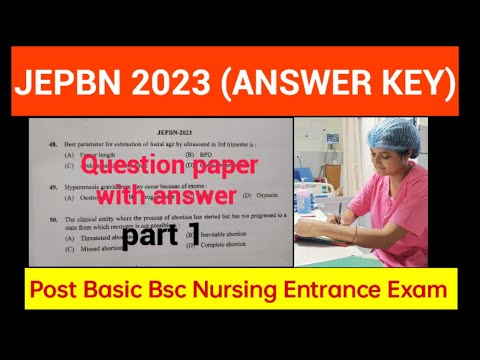 JEPBN 2023 BSc Nursing Entrance Q&A 📄