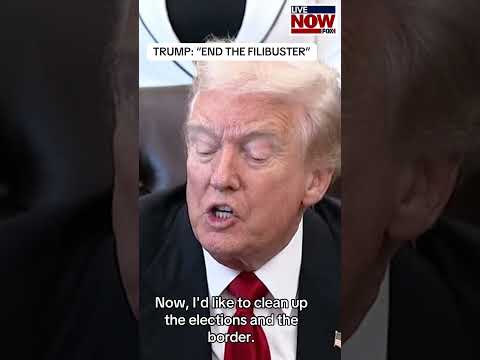 President Trump again called on the GOP to âend the filibusterâ Thursday. #trump #politics #news