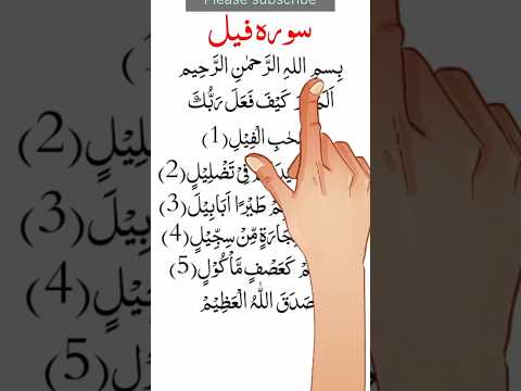 Surah feel | Alam tara kaifa fa | Surah Al feel #quran #quranrecitation #surahfeel #ramadan