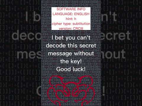 Secret code #18 #cryptanalysis #cryptography #secretcode #shorts