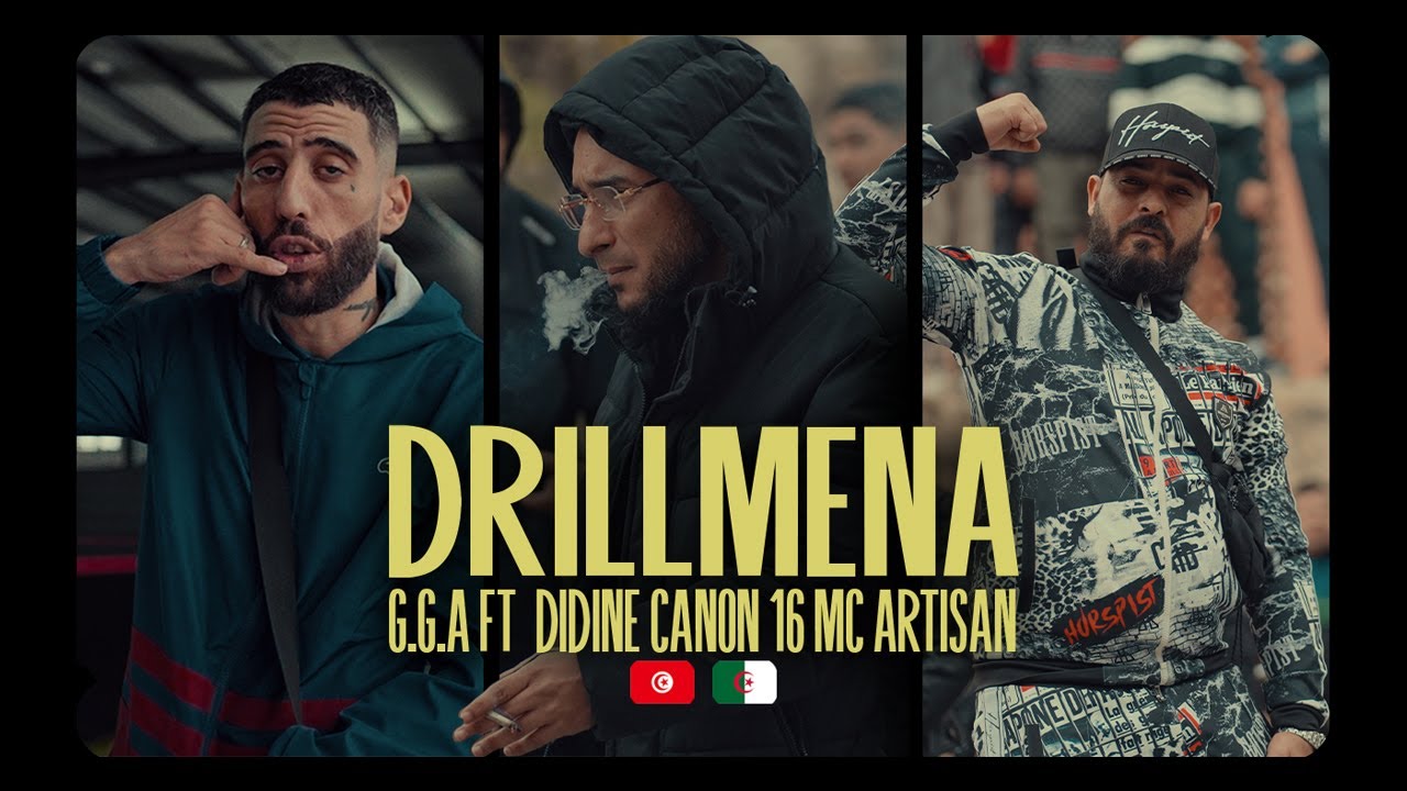 G.G.A ft. Didine Canon 16 & Mc Artisan - Drillmena (Official Clip) 🎥