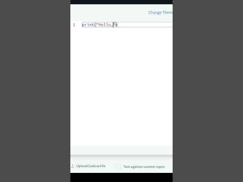 Day 1: python Hello, World! in hackerrank #python #hackerrank