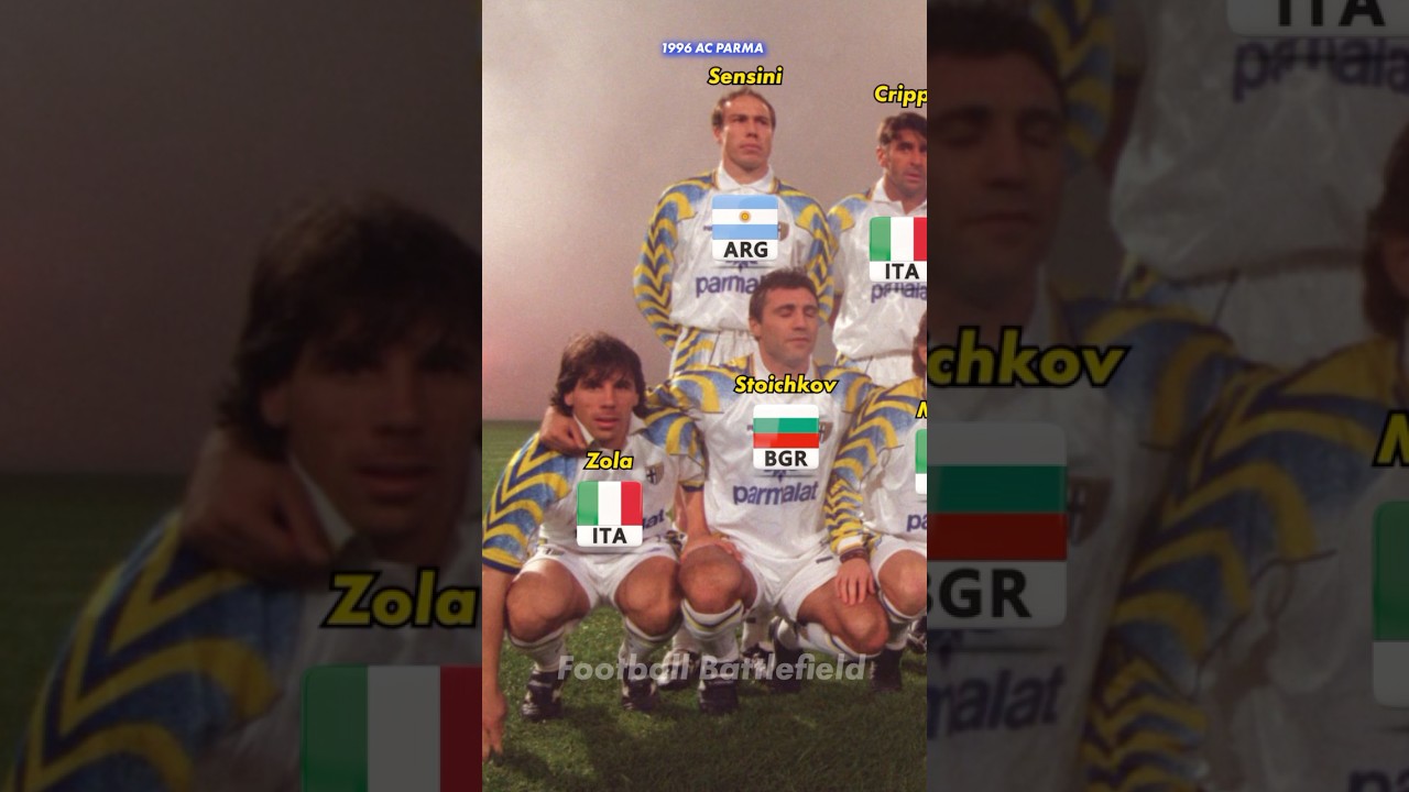 AC Parma Calcio 1913 Squad 1995/96 | Serie A Legends Featuring Buffon & Cannavaro