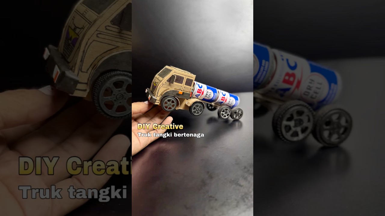 DIY Cardboard Truck Powered by Mini Dynamo 🚗