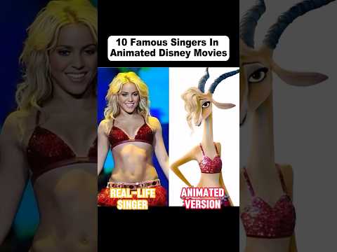 10 Famous Singers In Animated Disney Movies #Disney #NicoleScherzinger #Moana #TomJones #Shakira