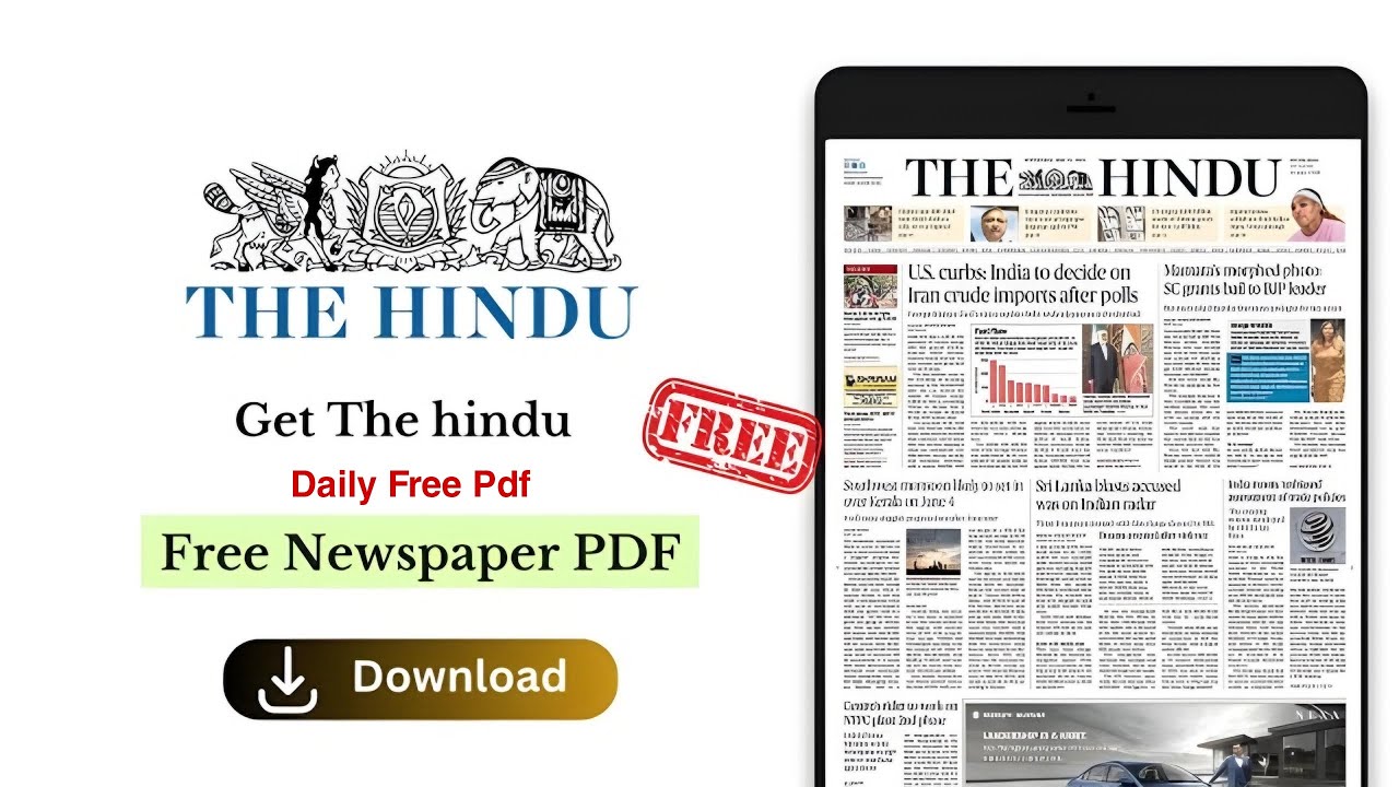 Download The Hindu Newspaper PDF for Free Daily π°