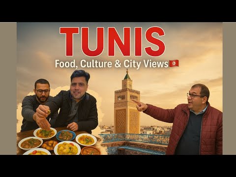 Exploring Tunis City 🇹🇳 | Urdu/Hindi Vlog with English Subtitles | Food, History & Amazing People