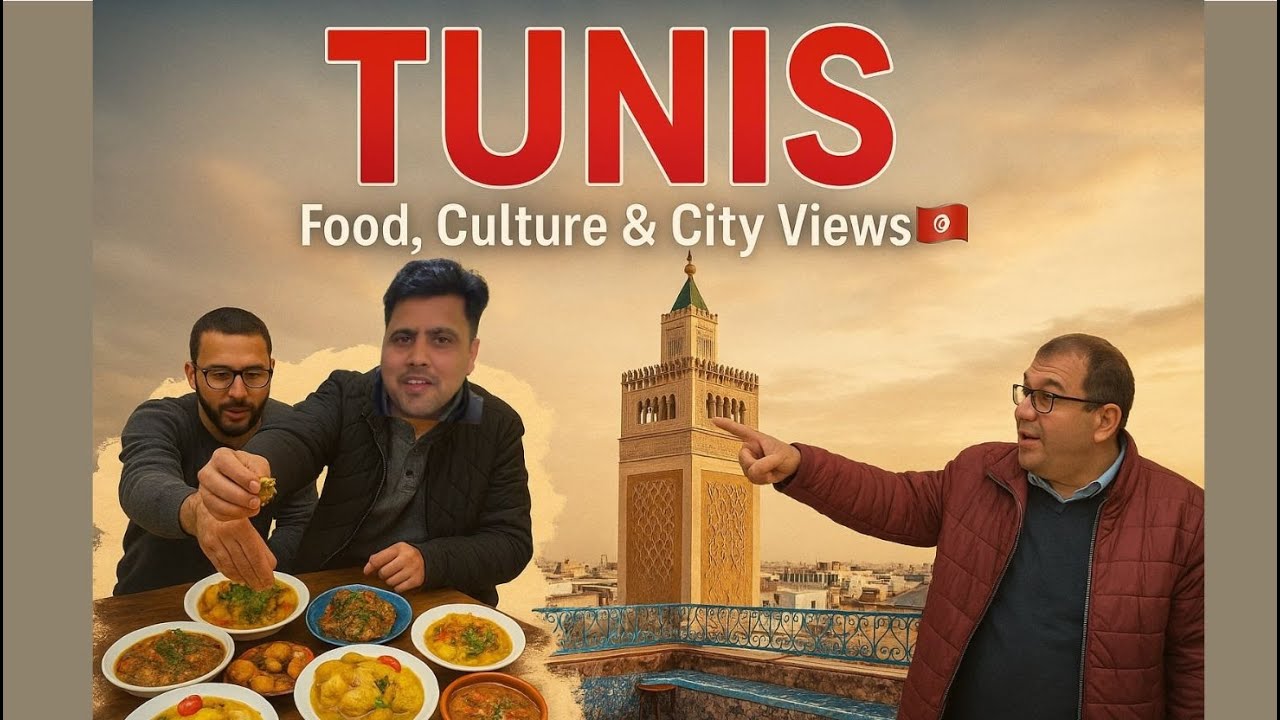 Discover Tunis City 🇹🇳 | Urdu/Hindi Travel Vlog with English Subtitles – Food, History & Friendly Locals