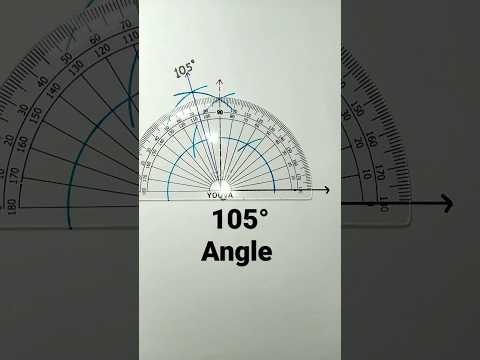 how to construct 105 degree angle using compass | 105° angle