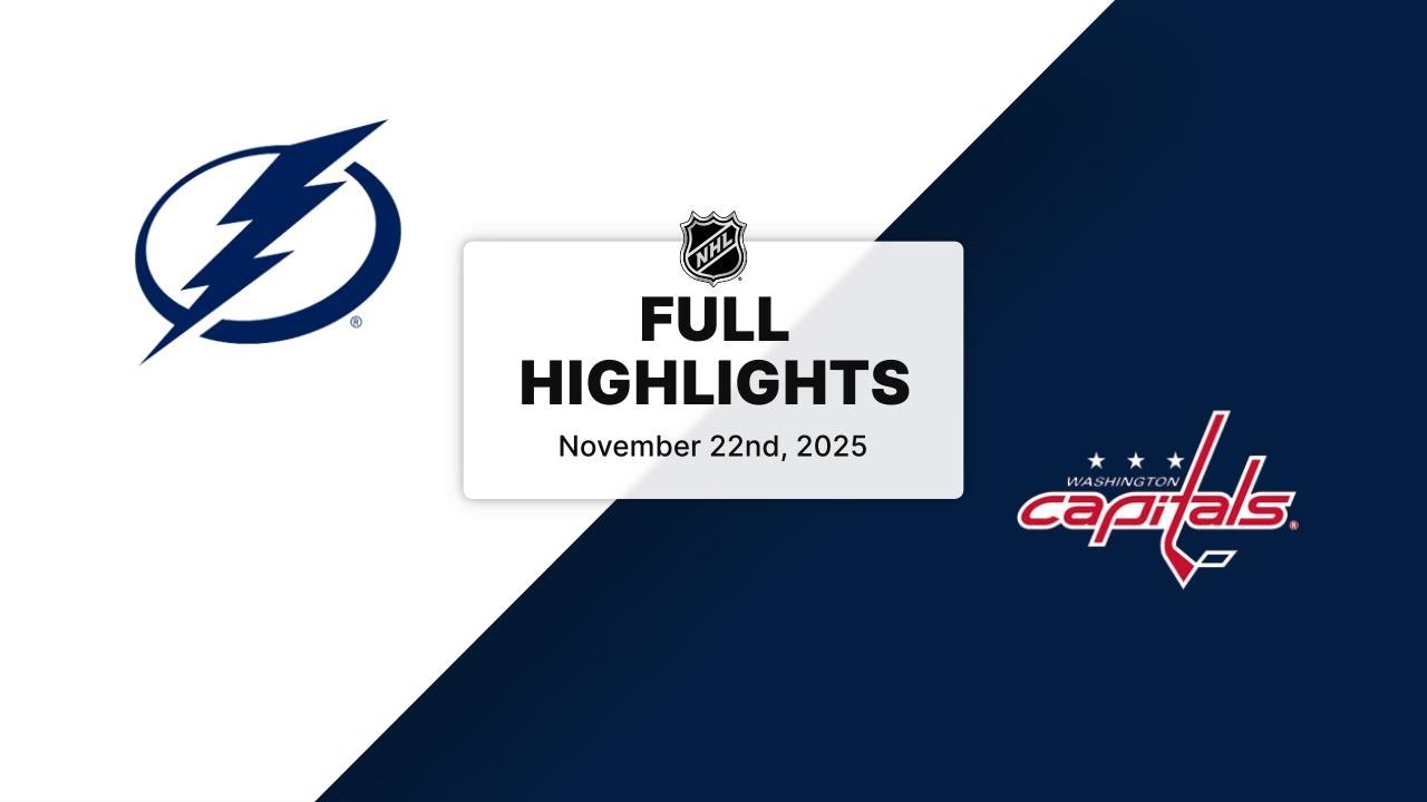 NHL Highlights: Lightning vs. Capitals (Nov 22, 2025) 🏒