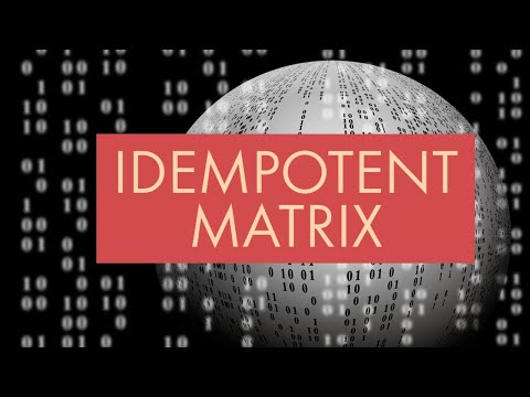 IDEMPOTENT MATRIX | LINEAR ALGEBRA | Very Easy