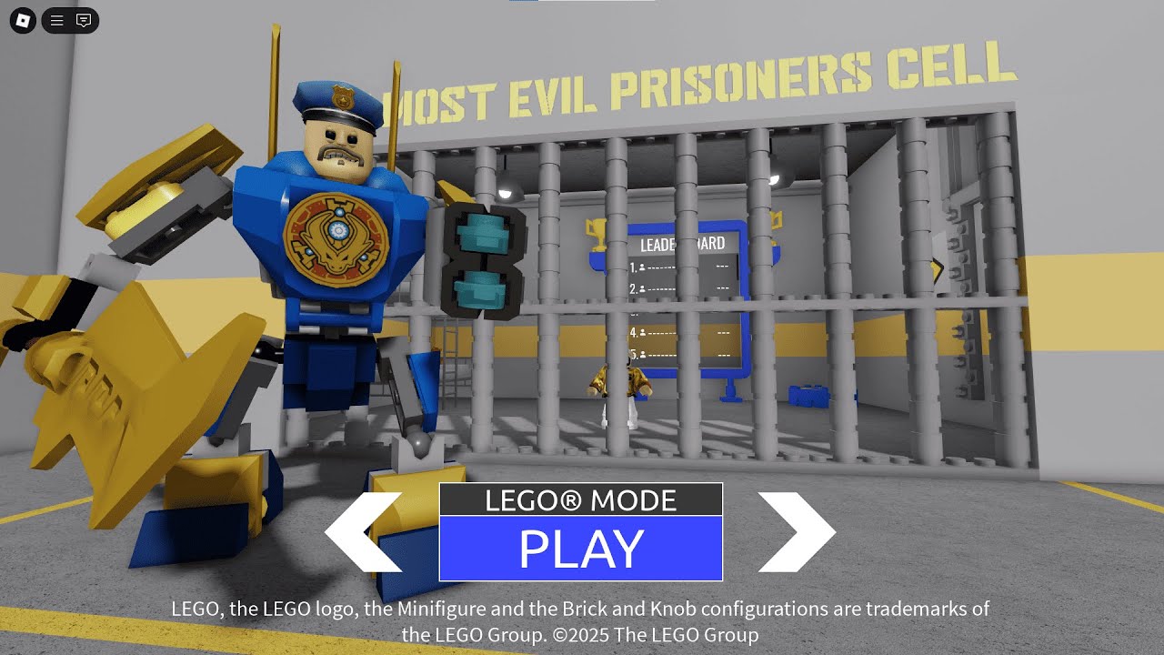Barry's Prison Run! LEGO Mode - Roblox Walkthrough
