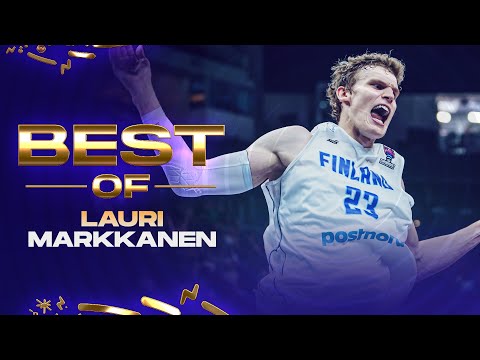 LAURI MARKKANEN 🇫🇮 Dunking all over Europe | EuroBasket 2022