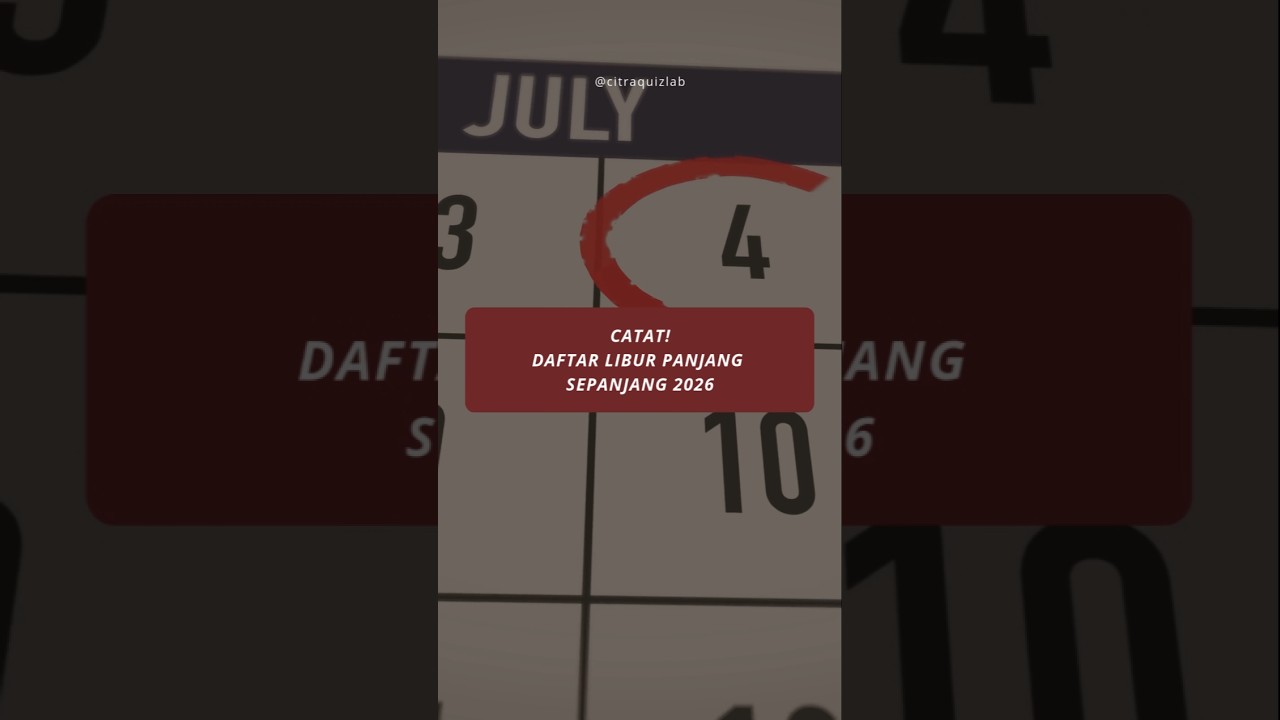 Daftar Libur Panjang 2026: Jangan Sampai Kelewatan! ποΈ