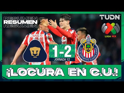HIGHLIGHTS - Pumas 1-2 Chivas | Liga MX - Jornada 12 Apertura 2025 | TUDN