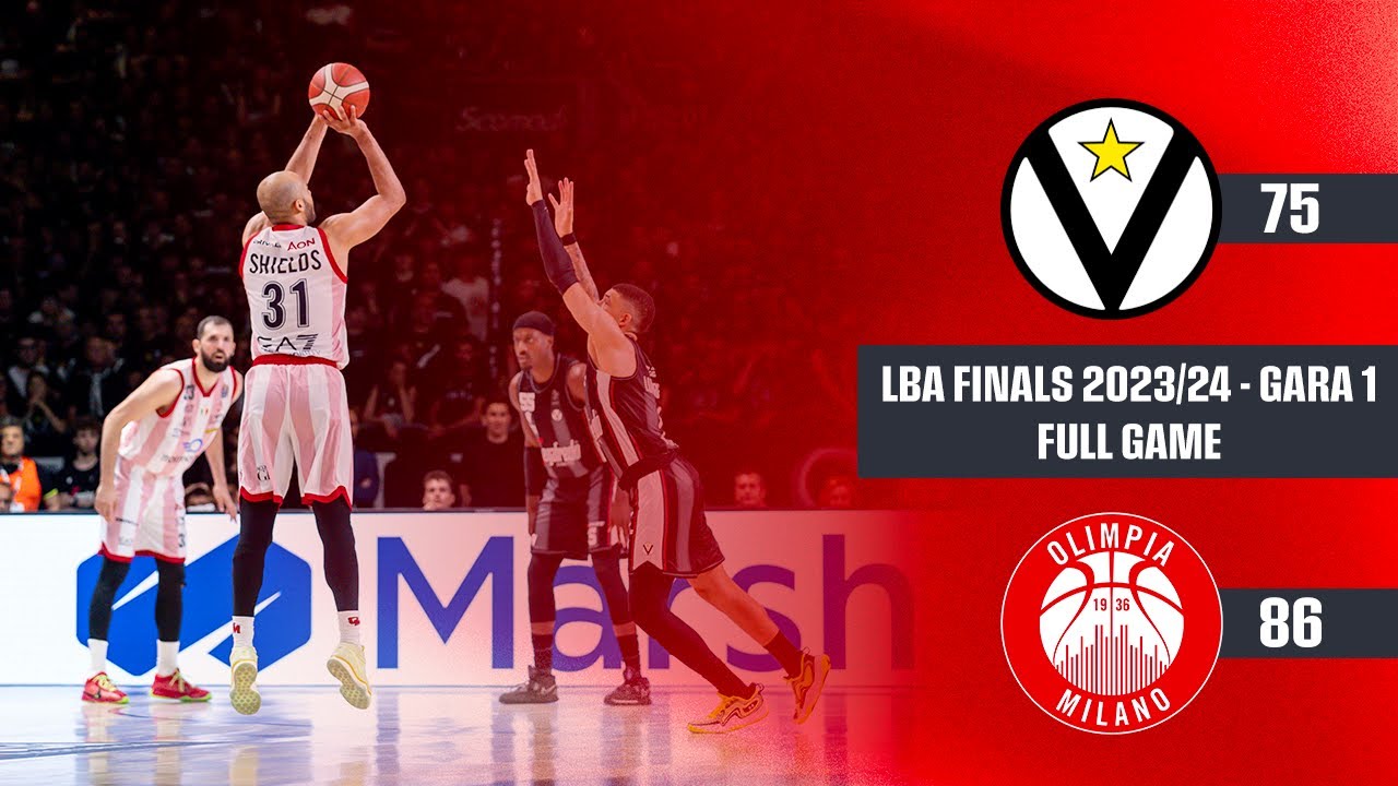 Finale Scudetto 2023-24: Virtus Bologna vs Olimpia Milano G1 (Full Game)