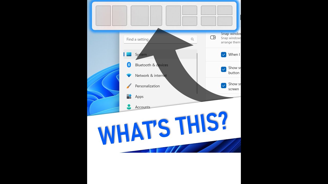 Snap layout updates in Windows 11 22H2 #windows11 #tutorial