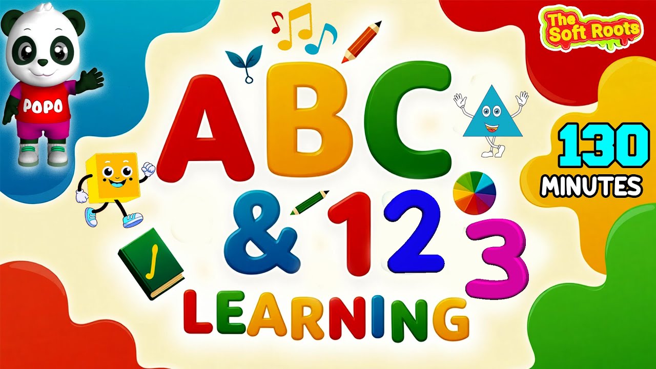 Preschool Learning Videos for 3 Year Olds | Best Learn ABC, 123, Colors & Shapes | 3 Years Learning