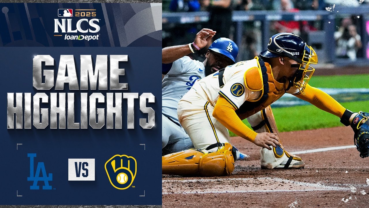 Dodgers vs. Brewers NLCS Game 1 Highlights | Exciting Playoff Action (10/13/25) ⚾