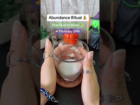 Attract Abundance | First Quarter Moon Ritual