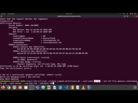 Generate X.509 Certificates with OpenSSL