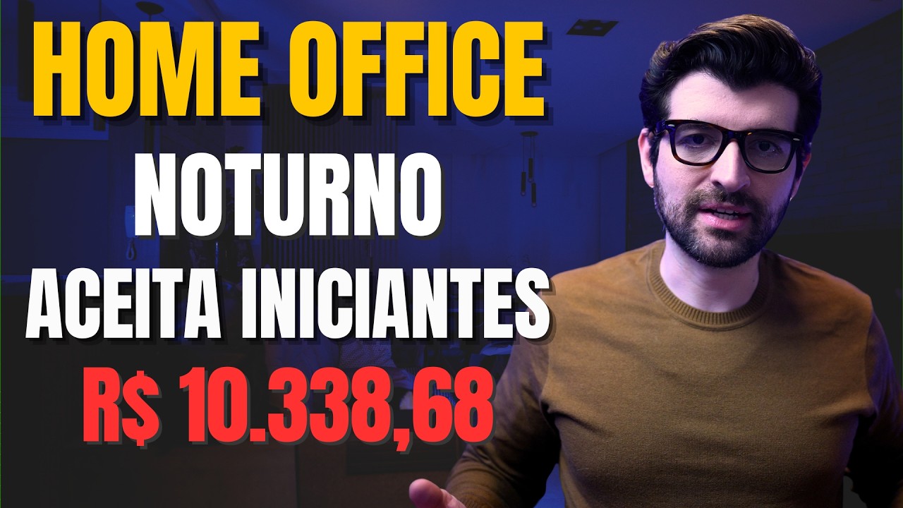 Trabalho 100% HOME OFFICE Noturno (Aceita Iniciantes)