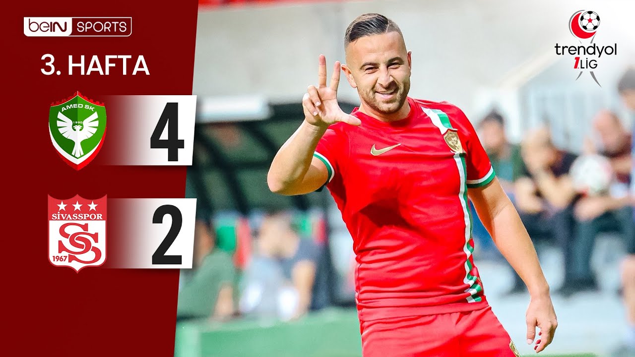 Amed Sportif Faaliyetler vs Sivasspor 4-2 | 3. Hafta Trendyol 1. Lig Maç Özeti ⚽