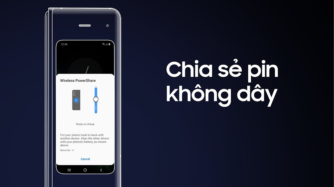 Galaxy Fold: Chia Sẻ Pin Không Dây Ấn Tượng