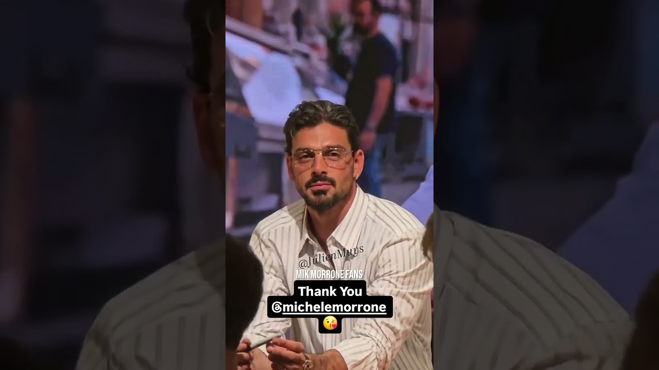 Michele Morrone at D&G 'Bellissimo' Book Signing 👋