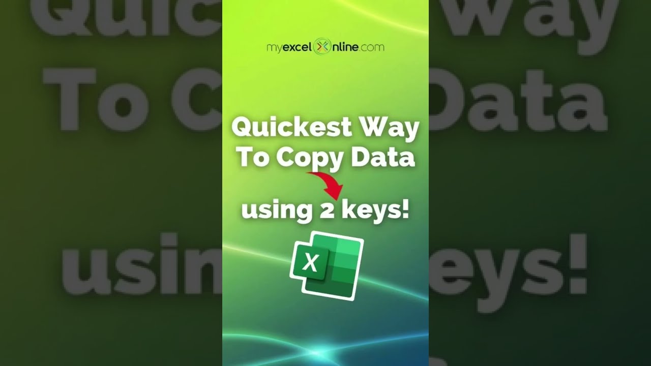 Quick Data Copy in Excel! π