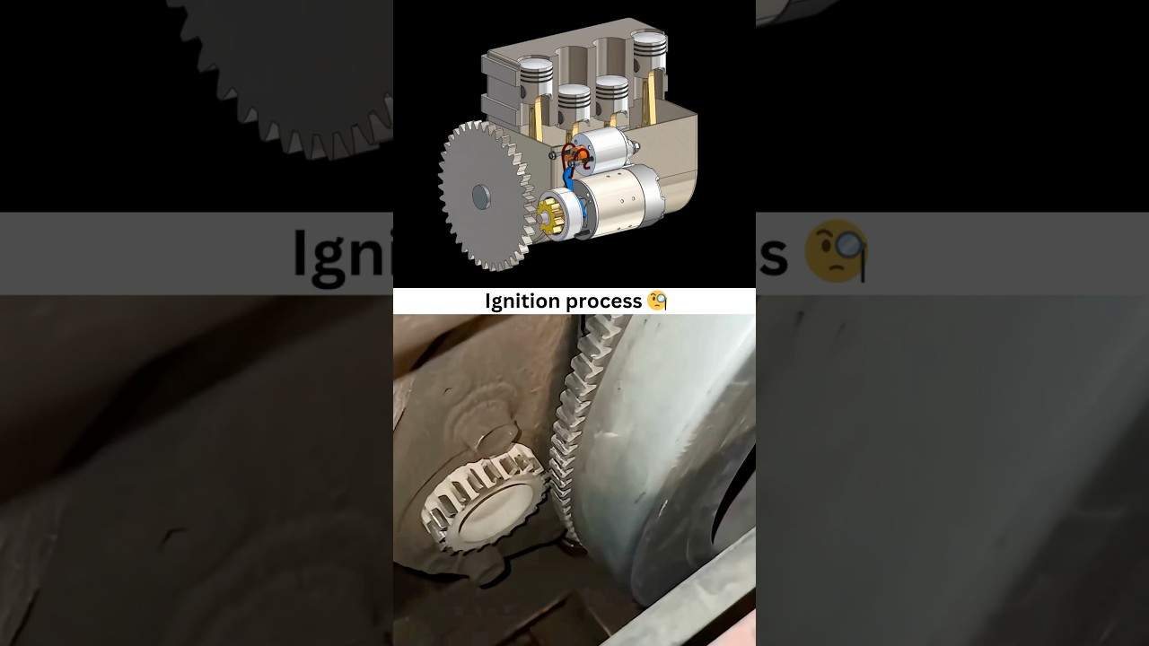 Engine Starter Motor Ignition Process ⚙️
