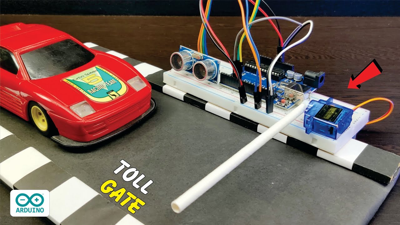 DIY Automatic Car Parking Toll Gate with Arduino 🚗