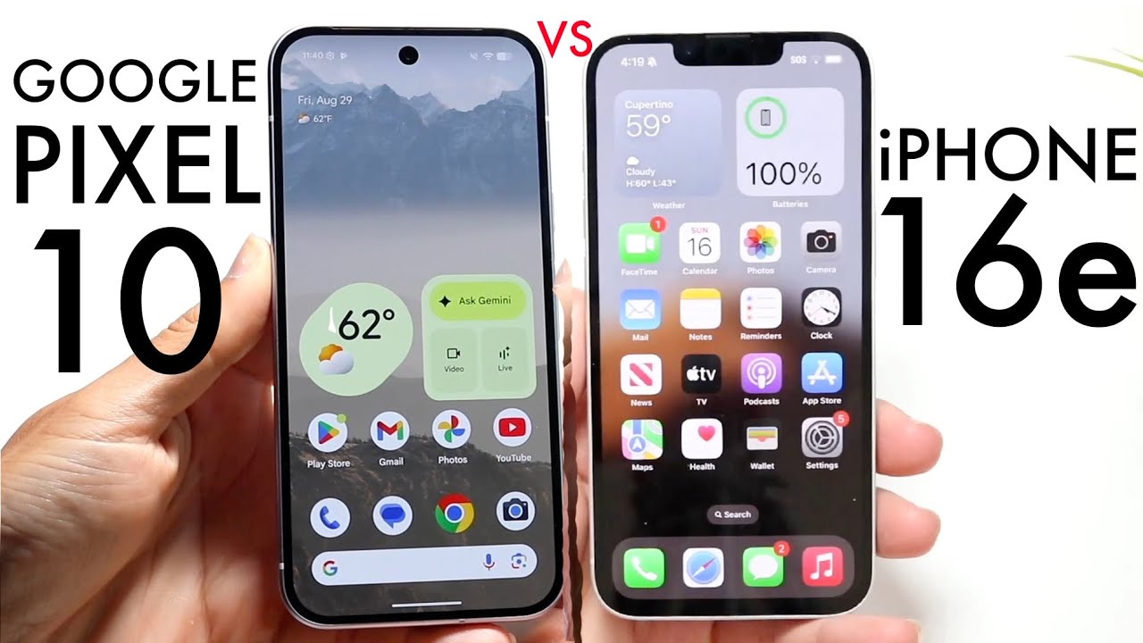Google Pixel 10 Vs iPhone 16e! (Comparison) (Review)
