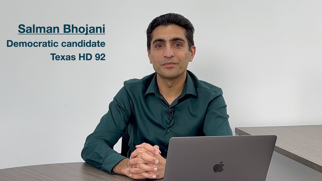 Salman Bhojani Announces Run for Texas House District 92 🗳️