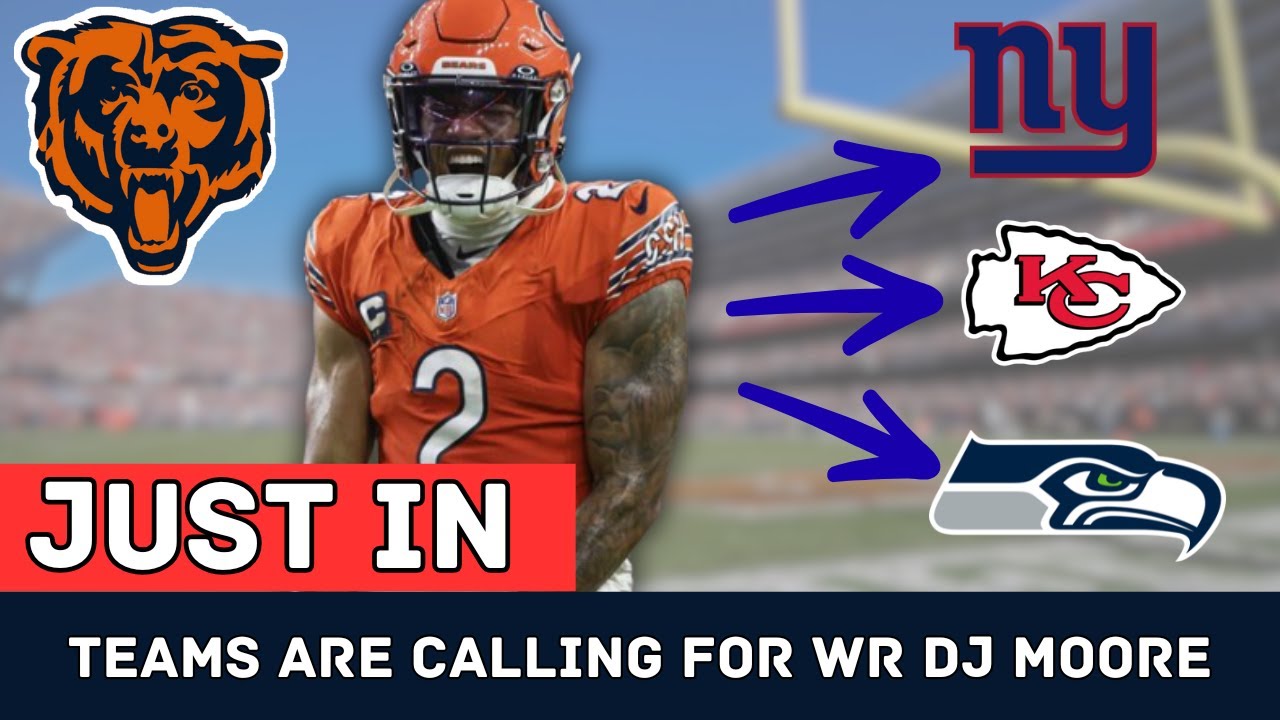 Breaking: Multiple NFL Teams Eyeing Bears’ WR DJ Moore Before Trade Deadline 🏈