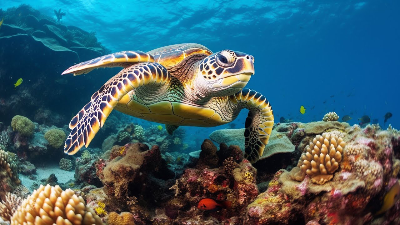 12H Relaxing Aquarium Music with Coral Reef & Fish 🐠