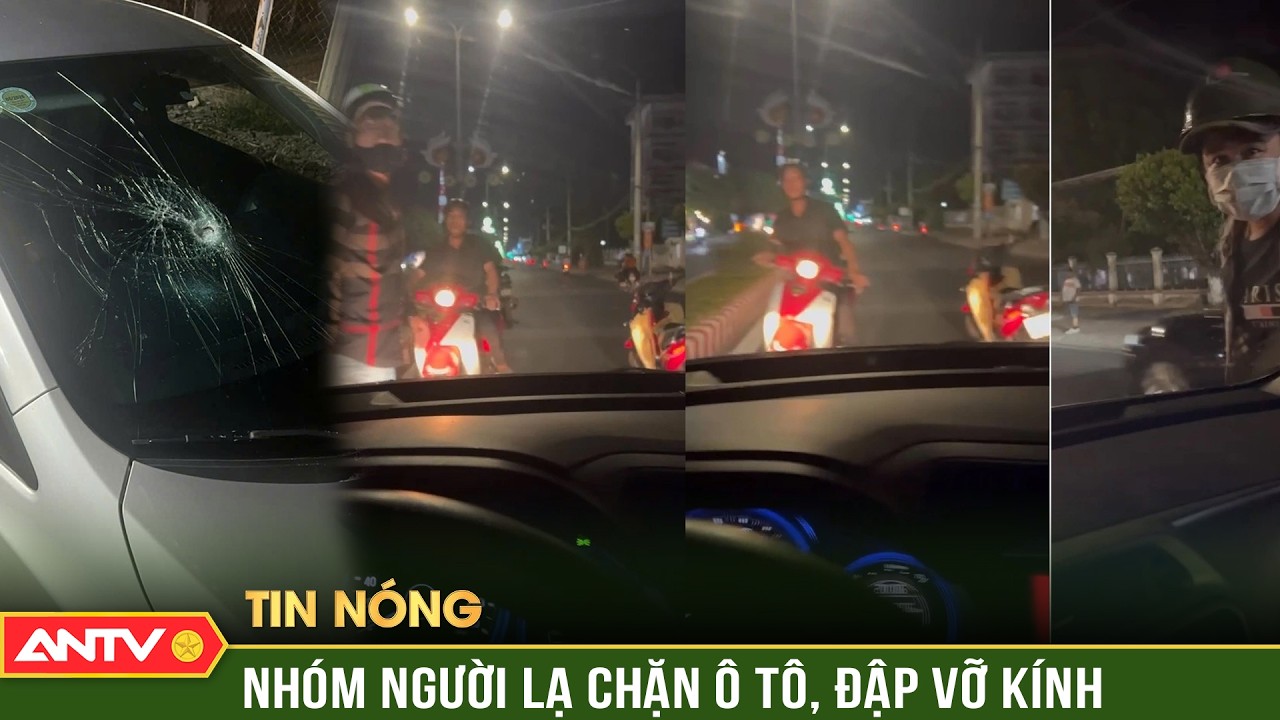Vĩnh Long: Nhóm thanh niên chặn ô tô, đập kính 🚗
