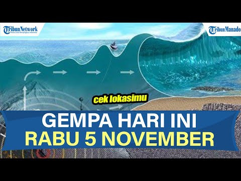 π΄INFO BMKG GEMPA HARI INI RABU 5 NOVEMBER 2025, TERJADI DI LAUT DAN DARAT