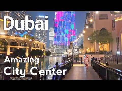 Dubai Downtown 4K Walking Tour 🇦🇪