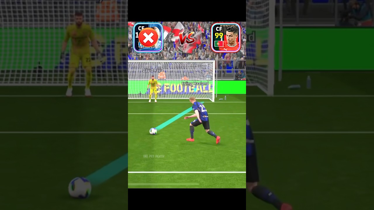 Efootball 25: Ronaldo vs Haaland Fake Penalty Challenge ⚽