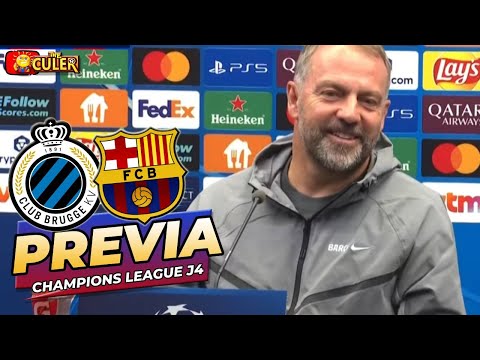 RUEDA PRENSA HANSI FLICK & LEWANDOWSKI: CLUB BRUGGE v FC BARCELONA