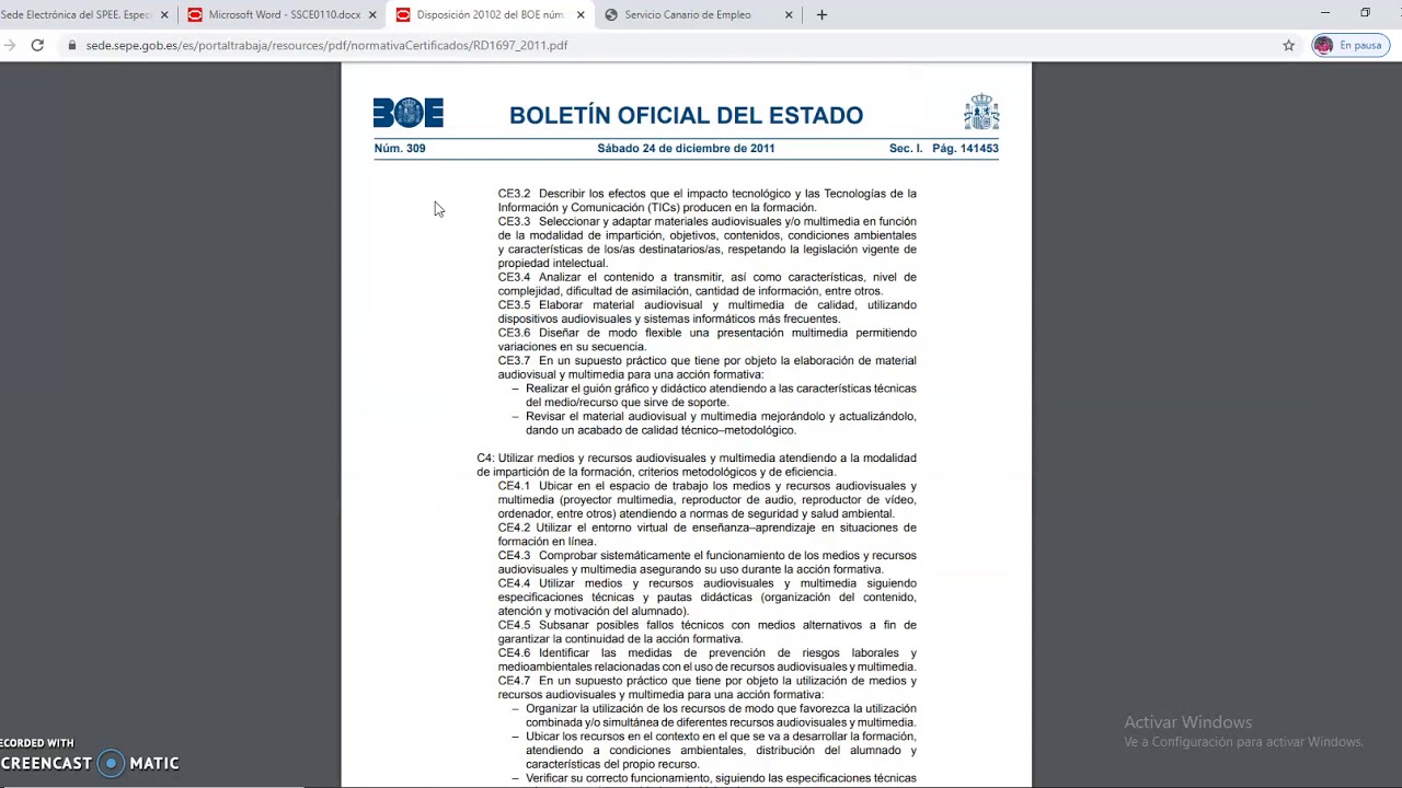 Guía para Elaborar un Anexo IV en el Curso SSCE0110 de Docencia de la Formación Profesional para el Empleo