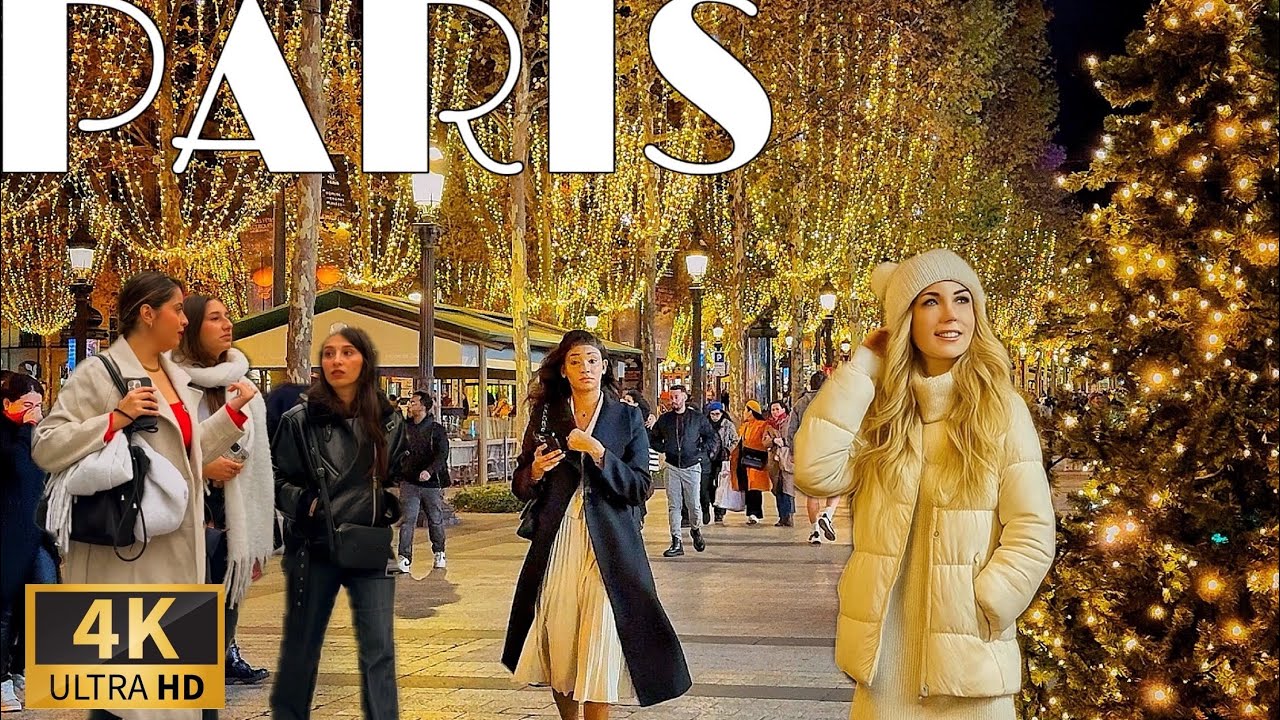 Paris Christmas Walk 2025 🎄 4K 60FPS Tour